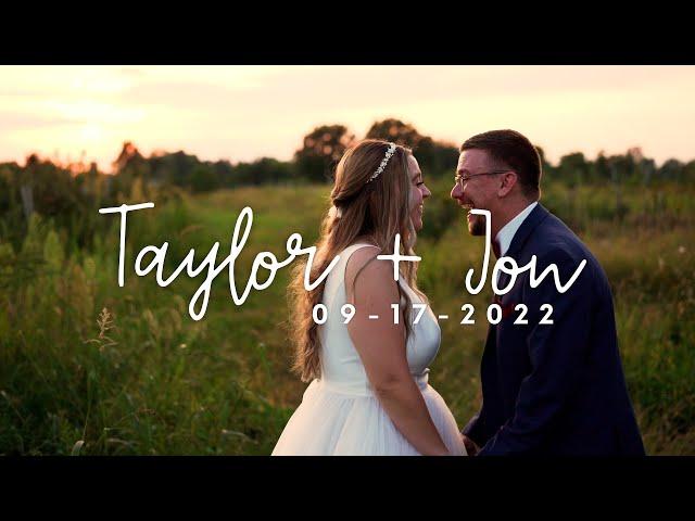 Taylor + Jon Wedding Highlights | Cherry Barc Farm | Michigan Wedding Videographer