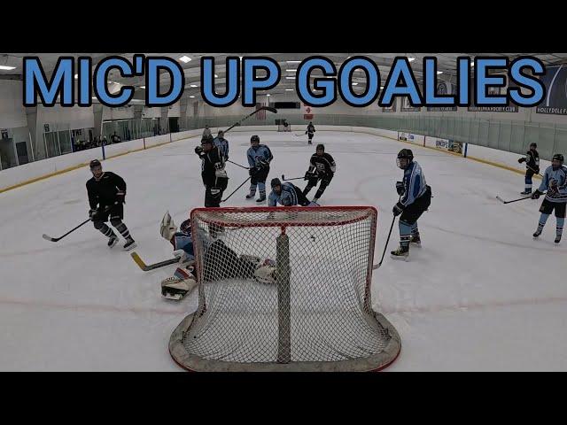 BATTLE OF THE MIC'D UP GOALIES... *MIC’D UP* Go Pro Hockey Goalie