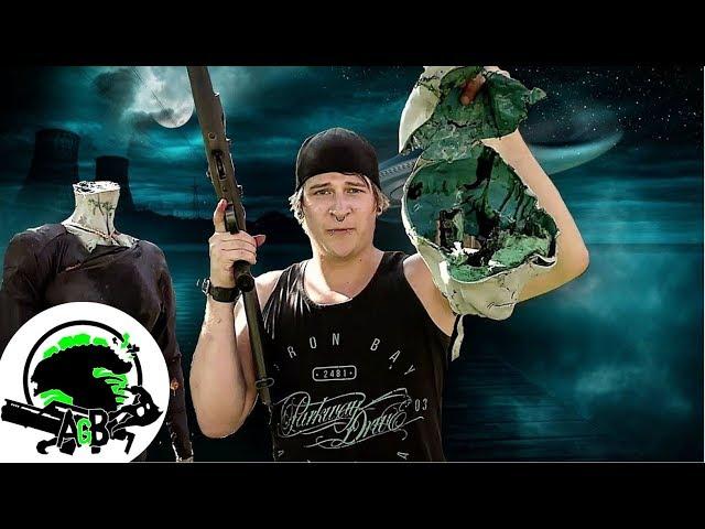 22Cal. Rifle and Katana VS Grey Alien! AlienGoBoom