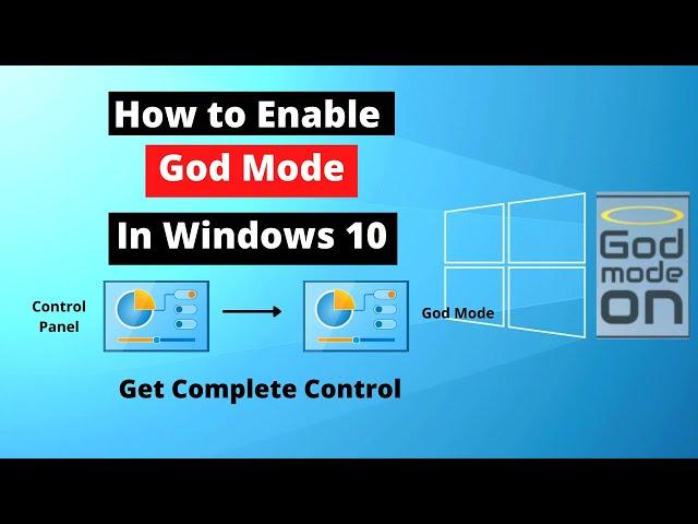 How to Enable GOD Mode in window 10 and 11 || get complete control