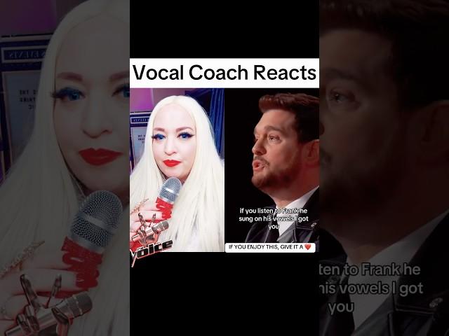 Michael Buble Explains Jazz Singing #vocalcoachreaction