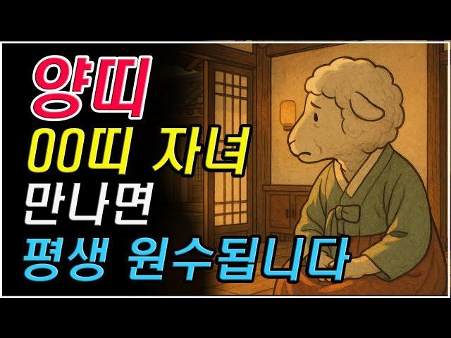 양띠 00띠 자녀 만나면 평생 원수됩니다. 양띠 자녀궁합 