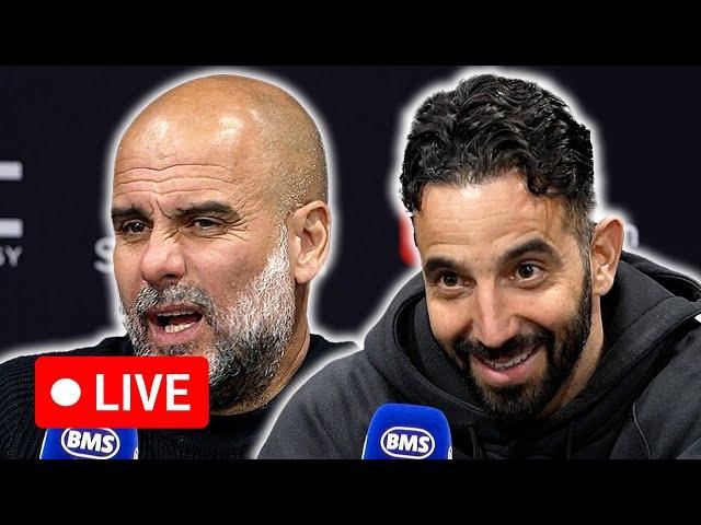  LIVE | Ruben Amorim and Pep Guardiola post-match press conference | Manchester United 0-0 Man City
