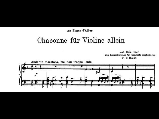 Bach-Busoni: Chaconne in D minor (Margulis, Kissin, Larrocha, Rösel, Weissenberg, Ginzburg)