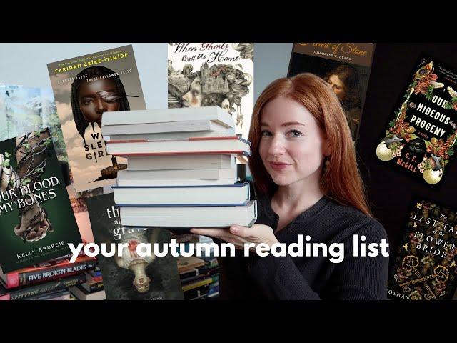 20+ books ️ an updated autumn book list  creepy forests, sentient houses, vampires, dark academia