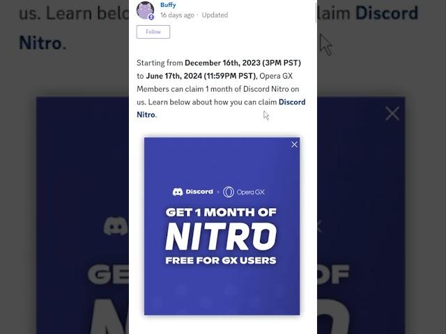 3 Free Ways to get Discord Nitro! #discordnitro #discordnitrofree #discord