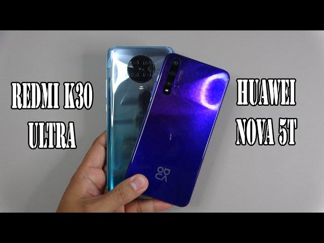 Xiaomi Redmi K30 Ultra vs Huawei nova 5T | SpeedTest and Camera comparison