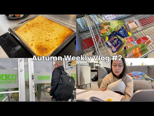 Autumn in Finland ​⁠- Grocery shopping, Finnish Class, Gym, Pannukakku | living in Finland 