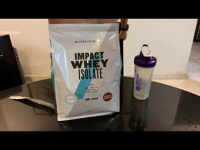 Unboxing Myprotein Impact Whey Isolate