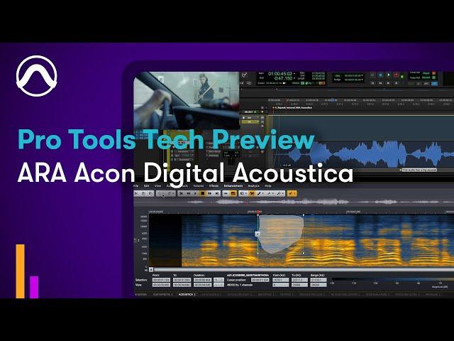 Avid at IBC 2024 — Pro Tools Tech Preview:  ARA Acon Digital Acoustica