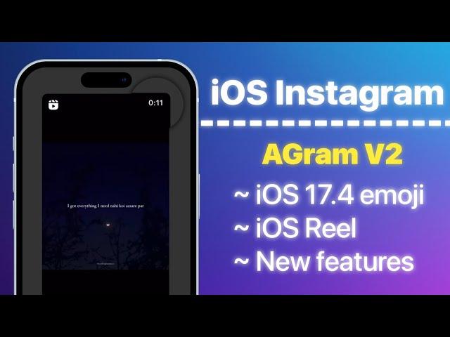 iOS Instagram For Android | AGram V2 | iOS 17.4 Emojis Working on Instagram | iOS Instagram 2024 