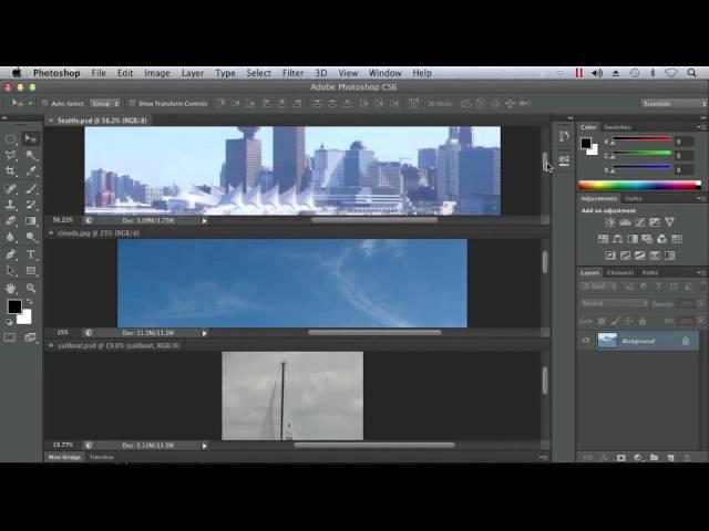 Arranging Multiple Open Documents On-screen - Adobe Photoshop CS6 Tutorial