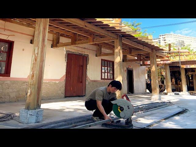 Episode 108: Old House Renovation / It took me 7 days to finish the wooden floor for the hallway.