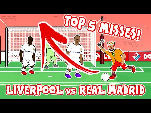 ‍️TOP 5 MISSES!‍️ Liverpool vs Real Madrid 0-0 (Champions League 2021 Quarter Final)