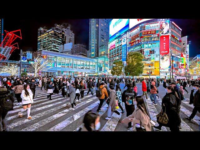 Tokyo Japan - Shinjuku to Shibuya Night Walk 2025 • 4K HDR