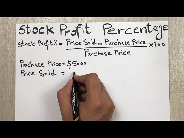 How to Calculate Stock Profit Percentage