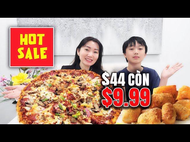 Pizza Size Lớn $44 chỉ còn $9.99 SALE Rẻ Nhất Từ ​​Trước Đến Nay | Review Xem Bánh Còn Ngon Như Xưa?