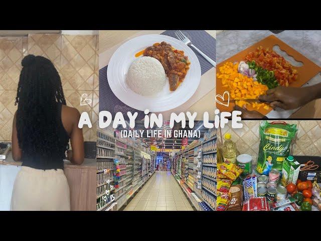 A Day In My Life|Groceries shopping,cooking️|Life of an Introvert In Ghana|Living Alone