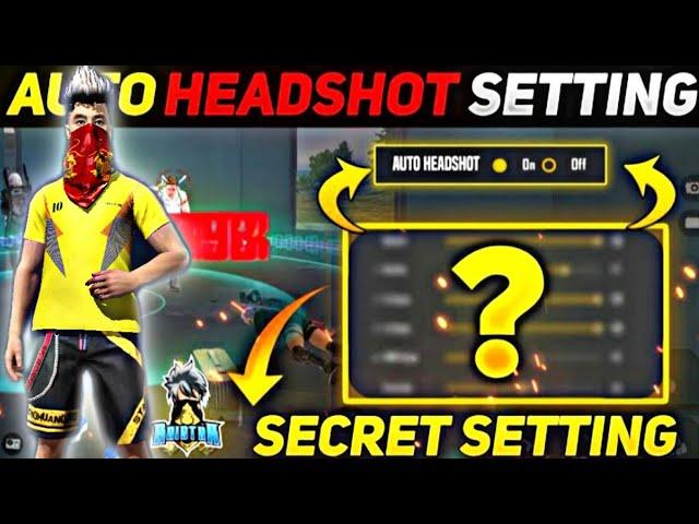 FREE FIRE AUTO HEADSHOT 2021 II BEST SENSITIVITY SETTING FOR PRO PLAYER || REDMI NOTE 9 PRO SETTING