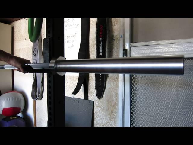 Rogue Fitness 20kg Olympic Weightlifting Barbell Spin Test