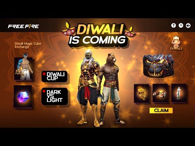 Free Fire Diwali Event Free Rewards 🪔 l Free Fire New Event | FF new Event