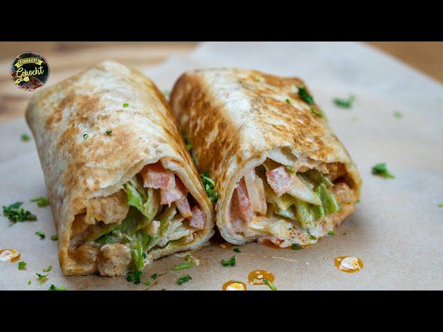 Chicken-Wrap  - INCREDIBLY TASTY, FAST AND EASY Recipe