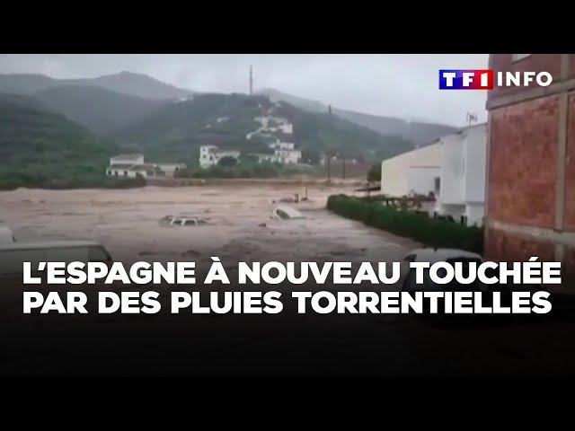 L'Espagne à nouveau touchée par des pluies torrentielles｜TF1 INFO