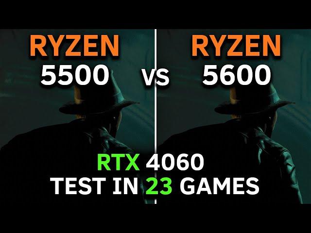 Ryzen 5 5500 vs Ryzen 5 5600 | RTX 4060 8GB | Test in 23 Games at 1080p | Big Difference? | 2025