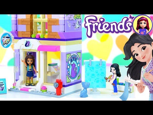 Lego Friends Emma's Art Studio Build with Silly Play