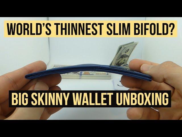 Big Skinny Wallet Unboxing - Is this the thinnest slim bifold wallet in the world?