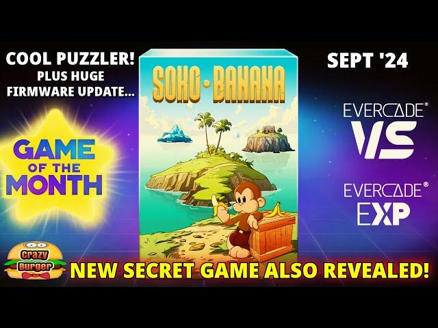 Evercade Game Of The Month Sept 2024 Soko Banana! Plus Huge FIRMWARE Update inc. NEW Secret Game!