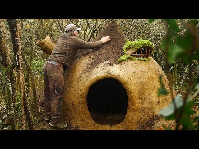 Building a Yoda's Hut! The best survival and warm amazing shelter (part #1)