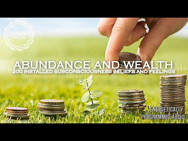 Abundance and Wealth 200 Installed Subconsciousness Beliefs and Feelings / Maitreya Reiki™