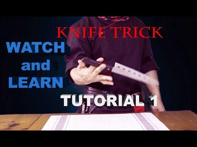 KNIFE TRICKS TUTORIAL 1, TEPPANYAKI TRICKS REVEALED AND TUTORIALS