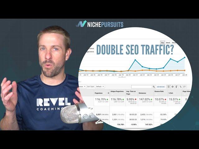 Double Your SEO Traffic?!  How to Update Old Website Content to See BIG Google Traffic Results