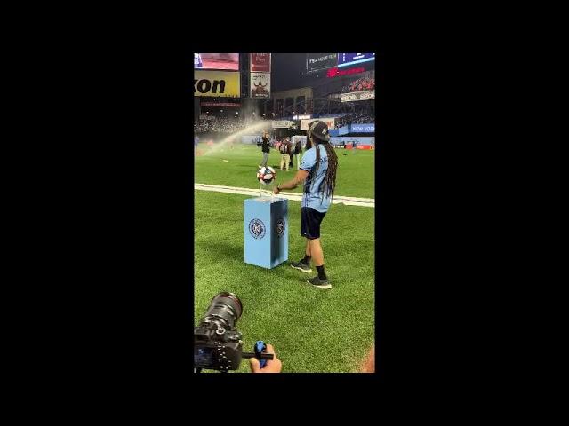 Soccer Ball Presentation in NYCFC vs Toronto