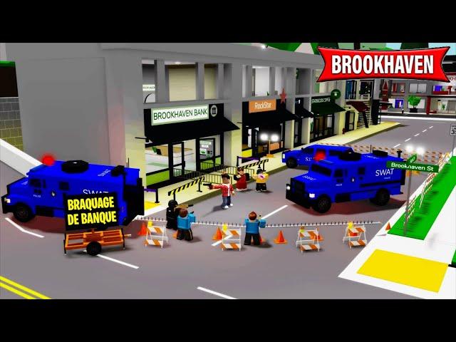 Les Plus Gros BRAQUAGES DE BANQUE de BROOKHAVEN RP ROBLOX…