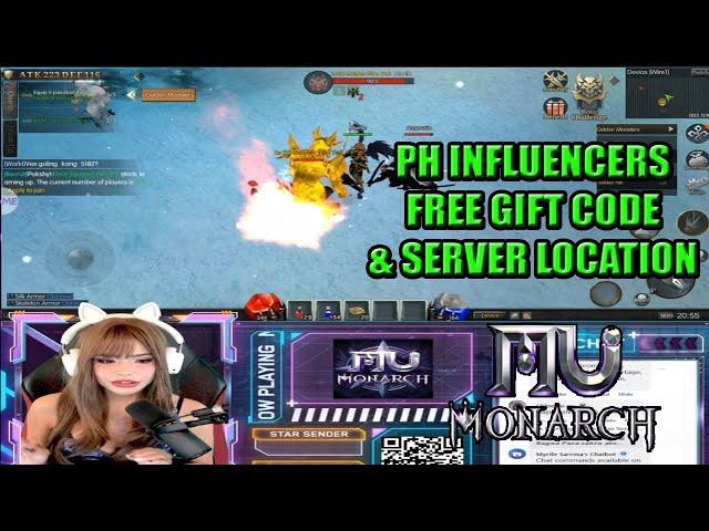 PH Influencers x MU Monarch SEA Collab Gift Codes & Server Location