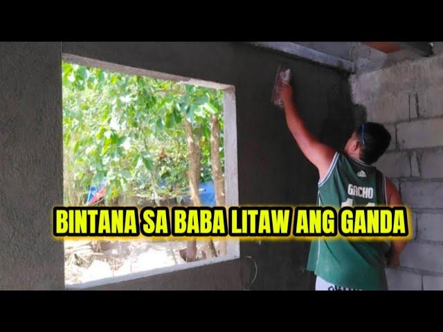 PALITADA SA BABA BINTANA MAY KANTO NA LITAW NA ANG GANDA NG BAHAY NI GWEN