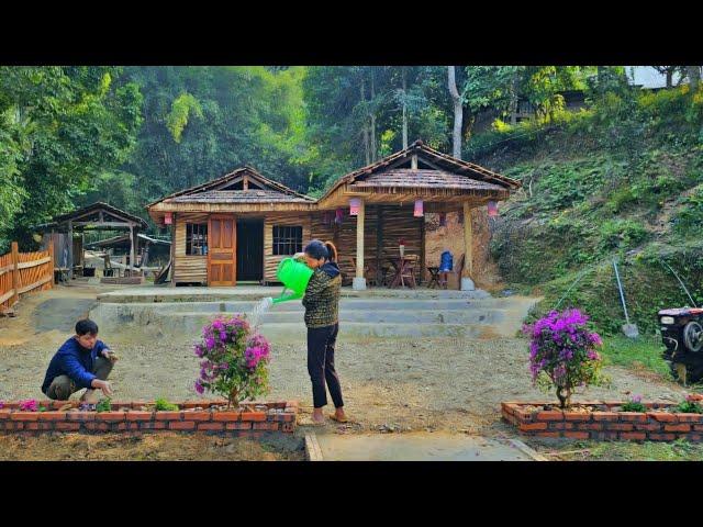 NHAT's dream: Plant 2 bougainvillea trees to beautify the small yard for Christmas