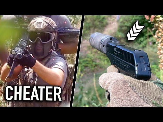 Airsoft Cheater humiliated on camera (TRY NOT TO LAUGH)