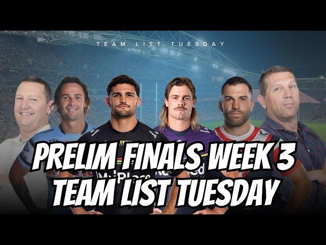 #NRL | Teamlist Tuesday for NRL Finals Week 3!