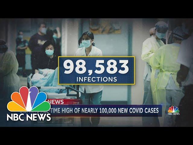 U.S. Records Nearly 100,000 Cases In Single Day | NBC Nightly News