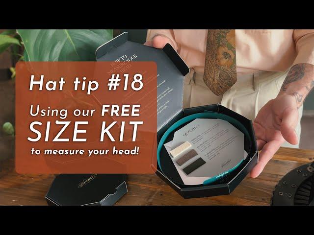 The BEST way to measure your head for a hat is with our FREE size kit!