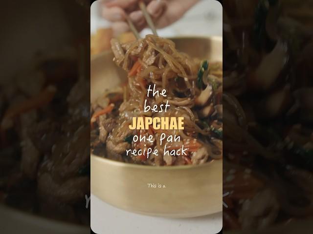 The Best Japchae Hack that will save time and tastes delicious! #esyfilms #japchae #koreanfood #잡채