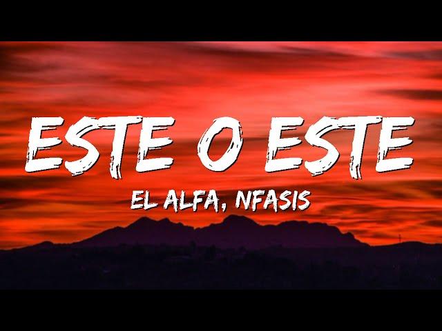 Este el alfa - letra