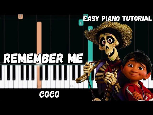 Coco - Remember Me (Easy Piano Tutorial)