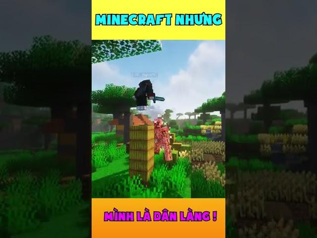 Minecraft Nhưng Mình Là Dân Làng !! KiraMC #shorts