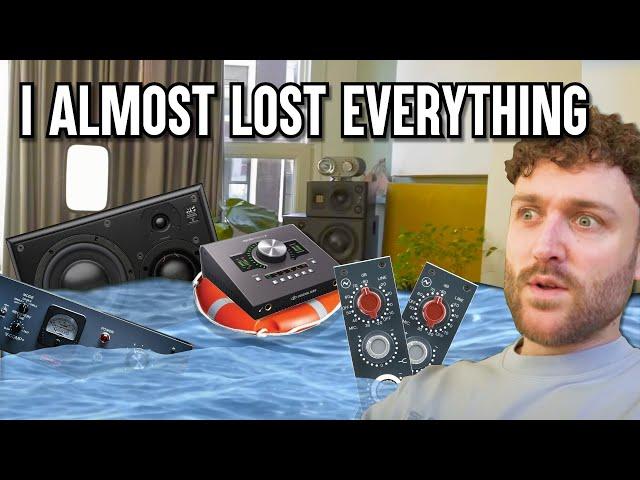 i almost LOST all my gear to WATERDAMAGE! Rebuilding my homestudio Pt.1