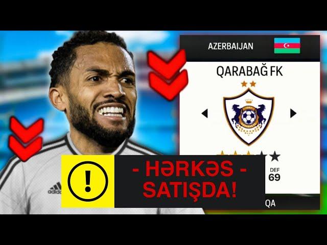 QARABAĞ FK DA HƏRKƏS TRANSFER SİYAHISINDA! MƏĞLUBİYYƏTDƏN SONRA | EA FC 24